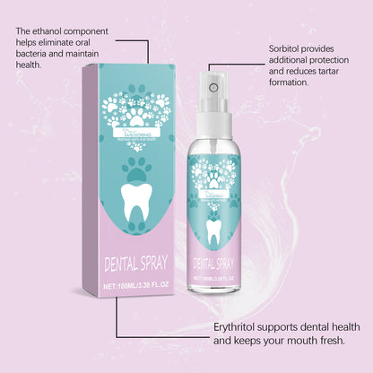 Pet Teeth Spray Care Clean Pet Mouth
